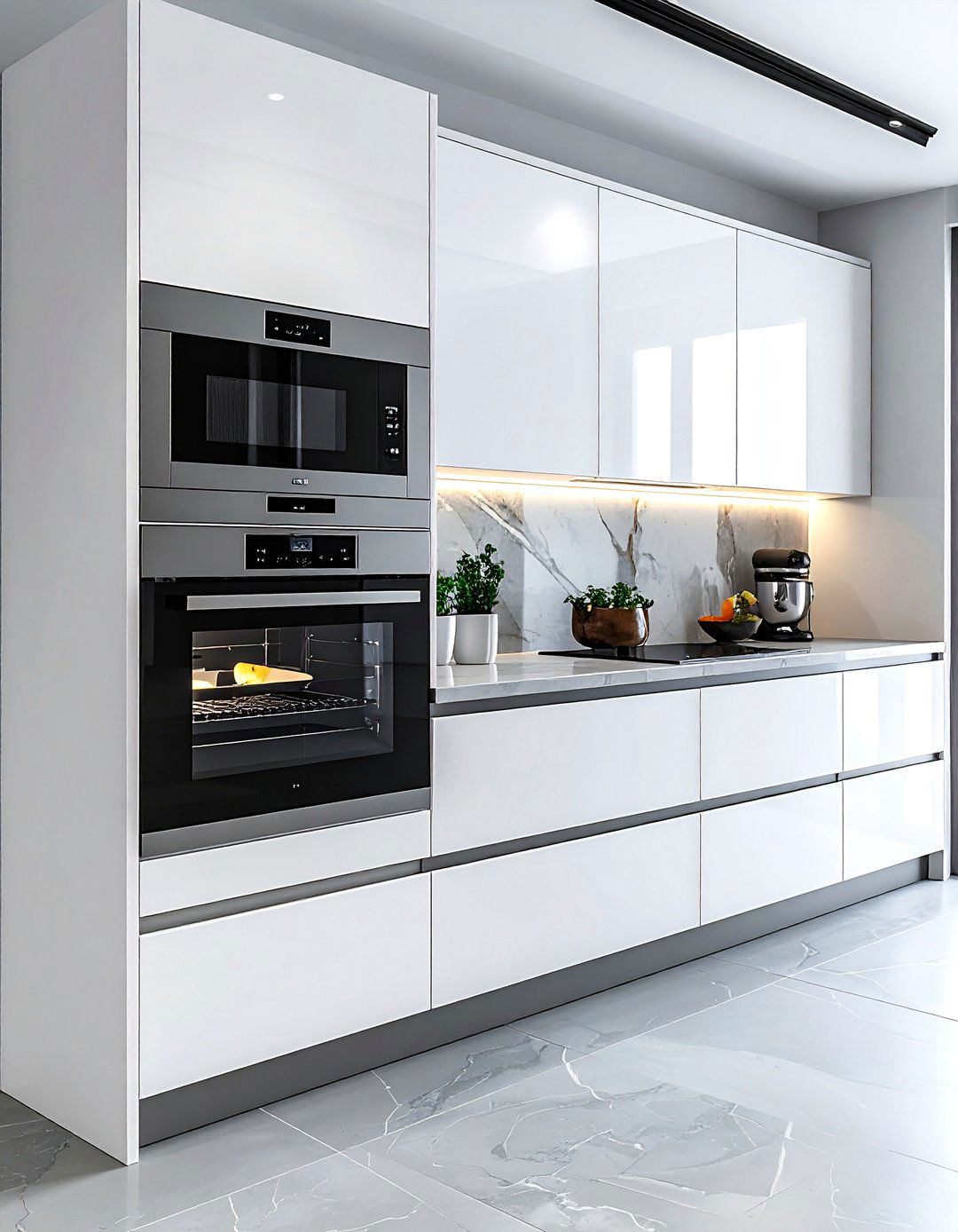 Wall oven and warming drawer - 30 wall oven kitchen ideas