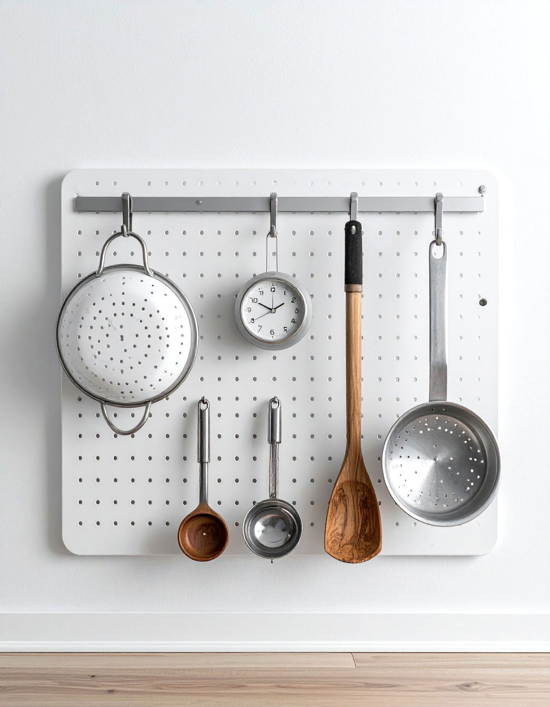 Wall pegboard - 30 no damage kitchen ideas