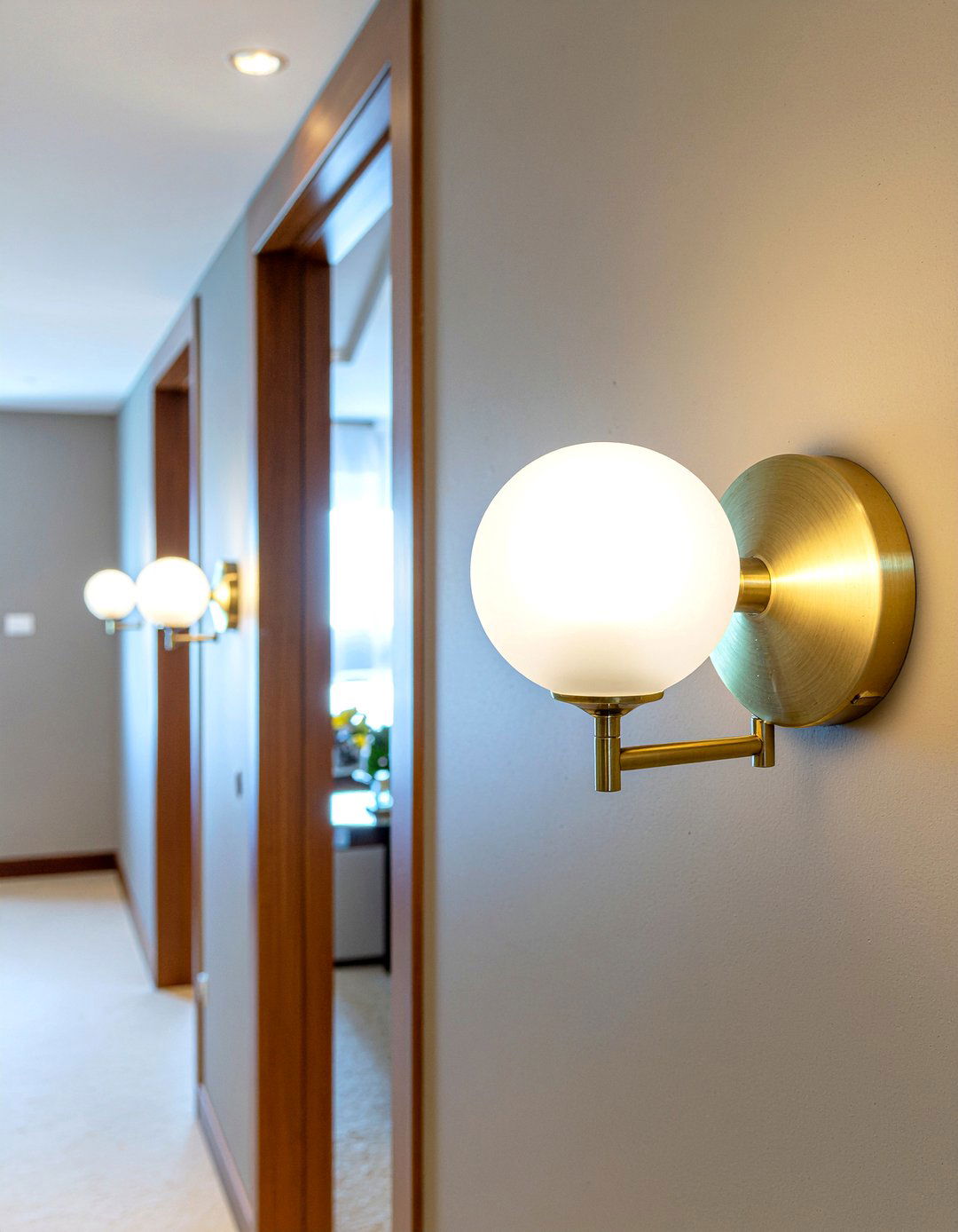Wall sconce lighting - 30 bedroom hallway ideas