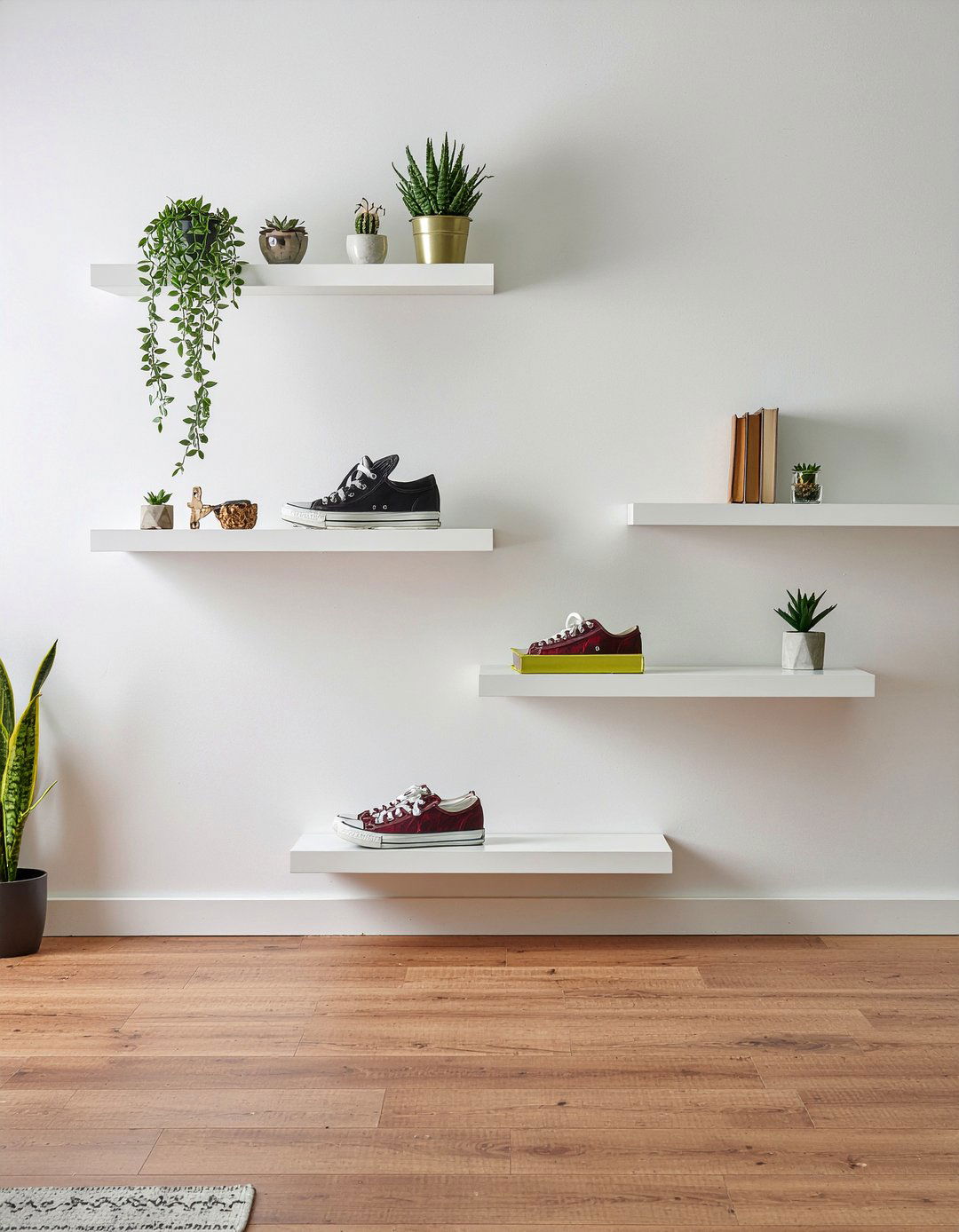 Wall shelf display - 30 teen hangout living room ideas