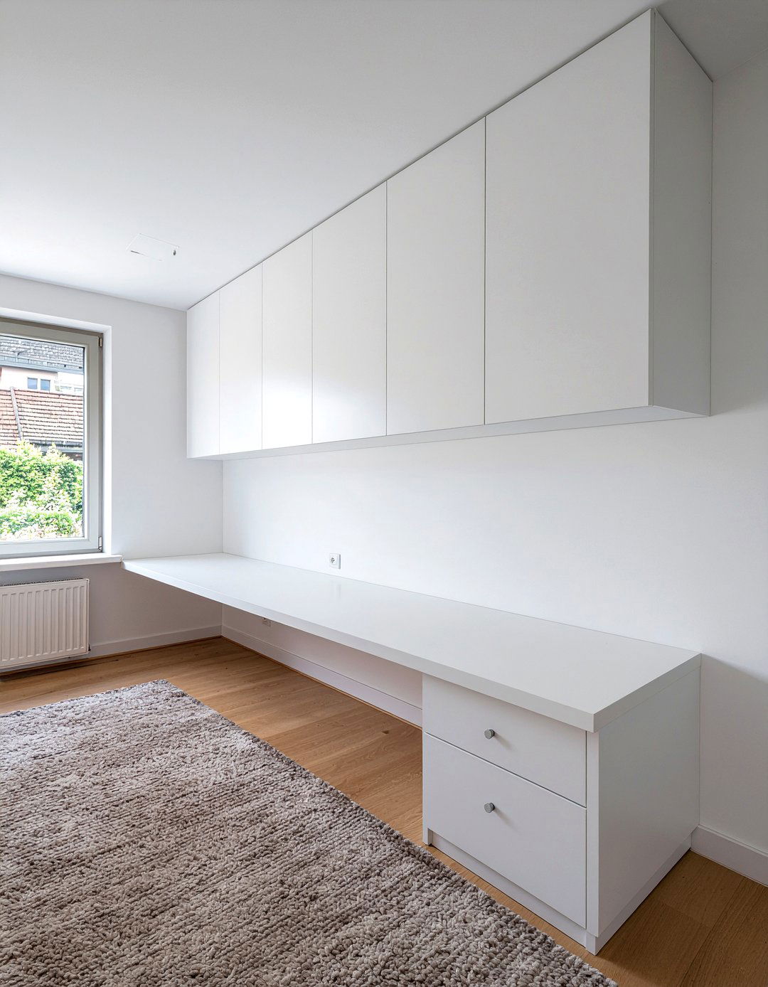 Wall to wall desk - 30 bedroom built-in desks