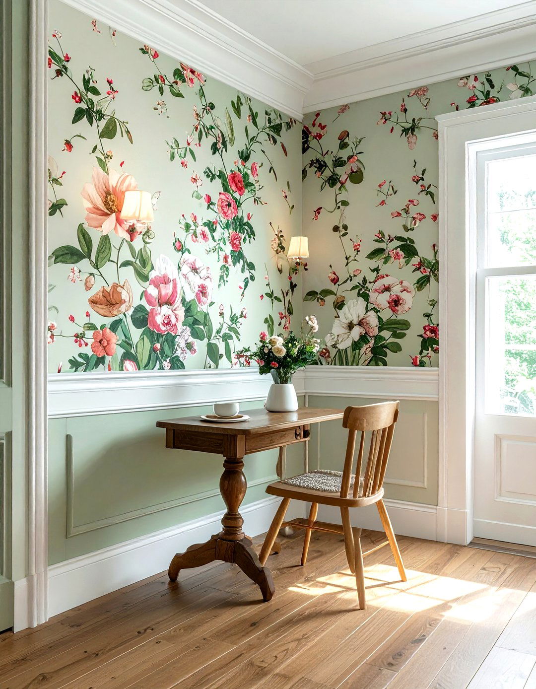Wallpaper Above Chair Rail - 30 chair rail ideas