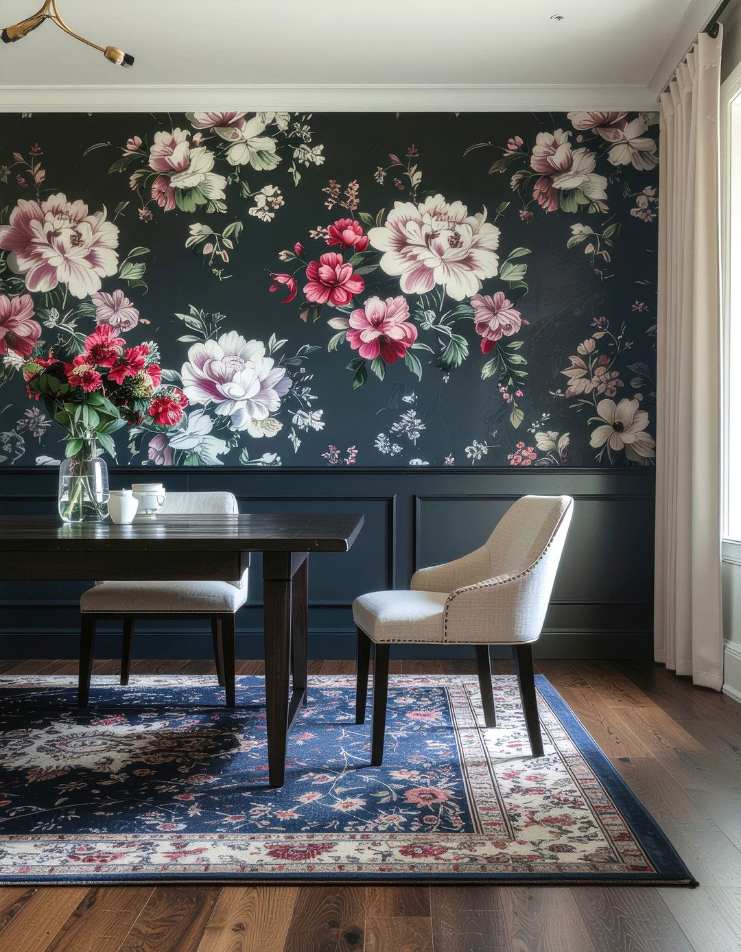 Wallpaper Accent Dining Room - 30 dining room character ideas