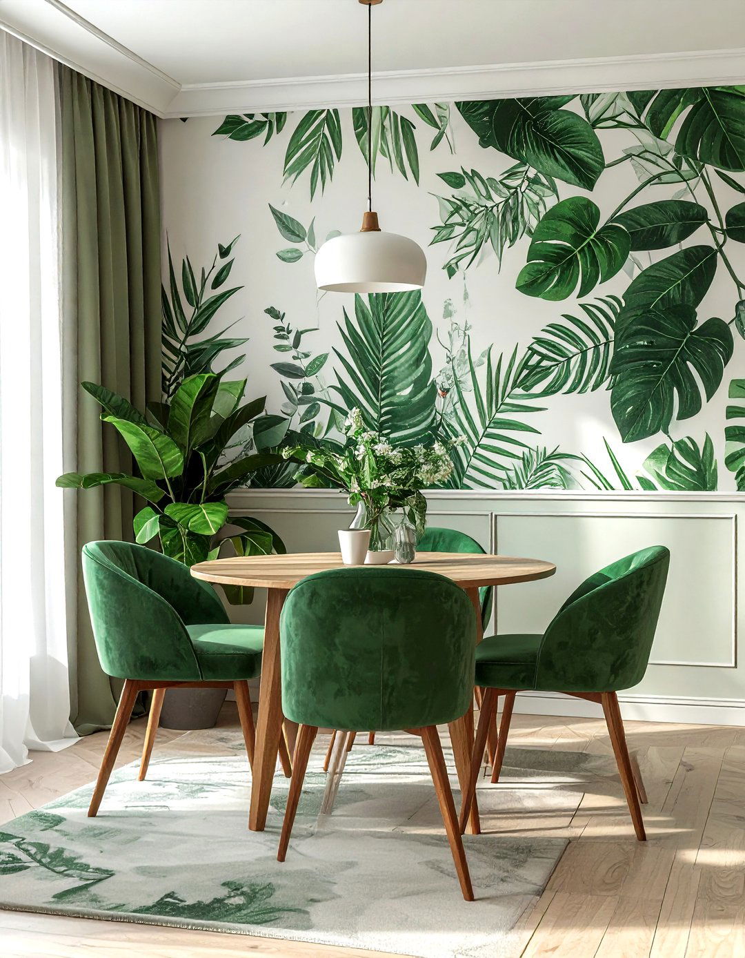 Wallpaper Accent Dining Room - 30 proper dining room ideas