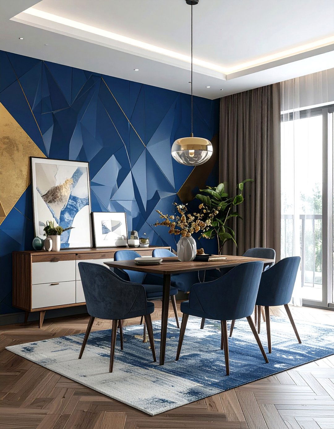 Wallpaper Accent Dining Room - 30 stunning dining room ideas