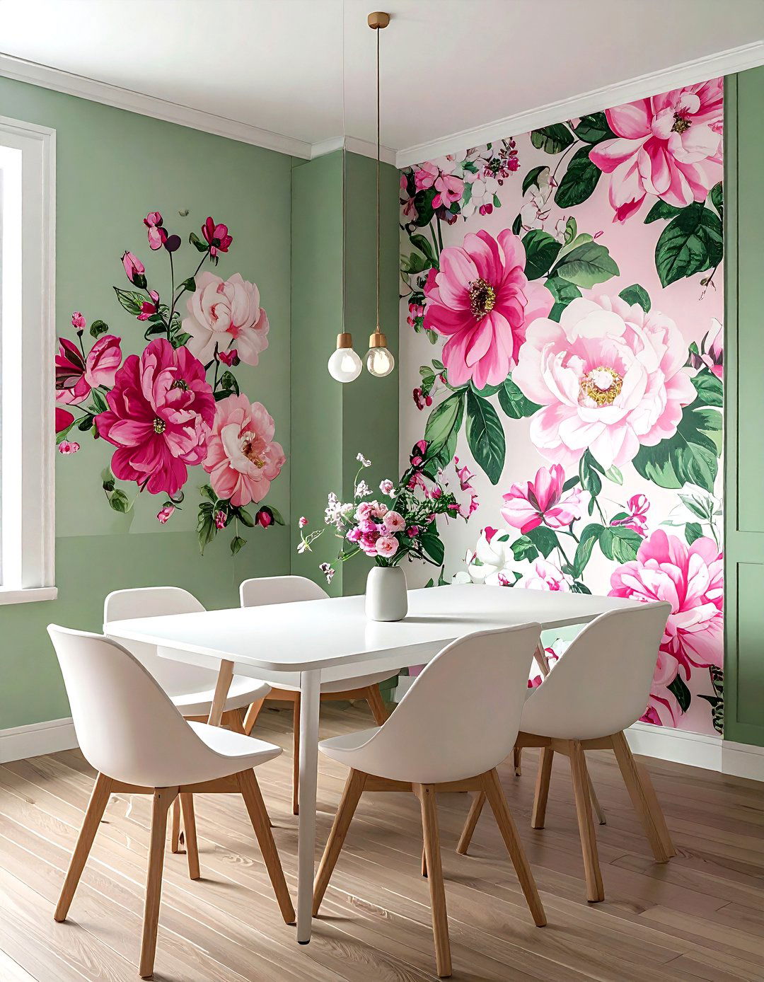 Wallpaper Accent Dining Room - 30 attainable dining room ideas