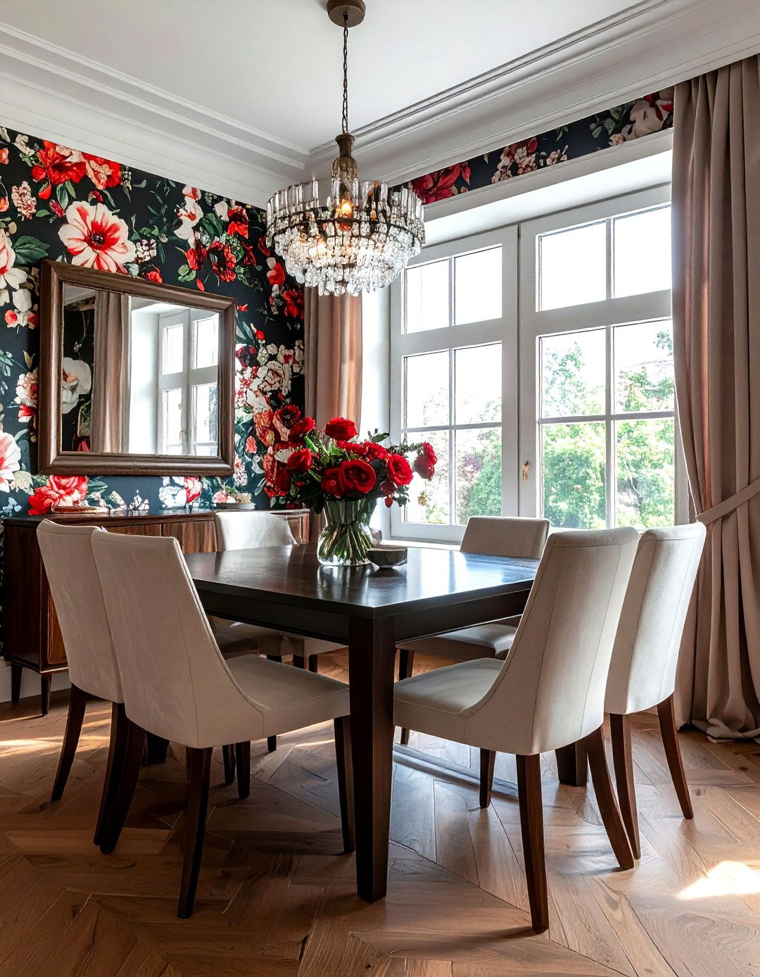 Wallpaper Dining Room - 30 striking dining room ideas
