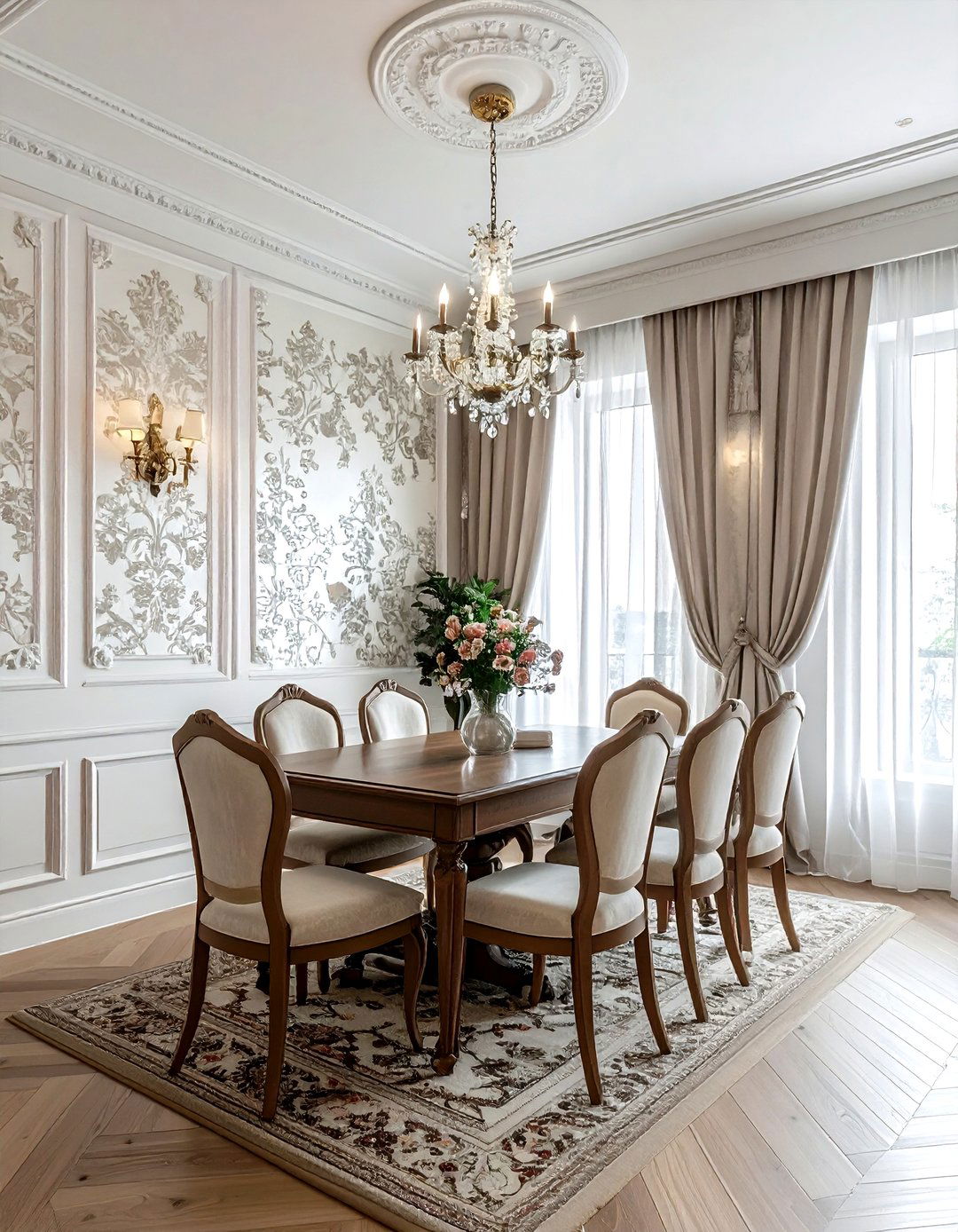 Wallpaper Dining Room - 30 dining room formal entertaining ideas