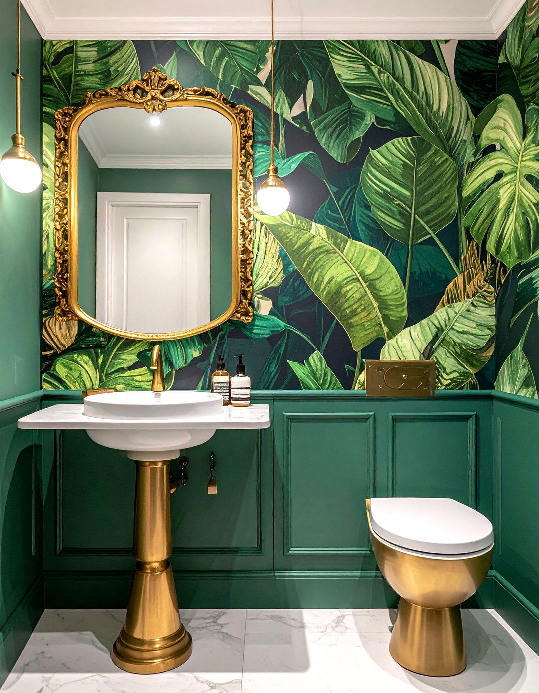 Wallpaper Powder Room - 30 toilet room ideas