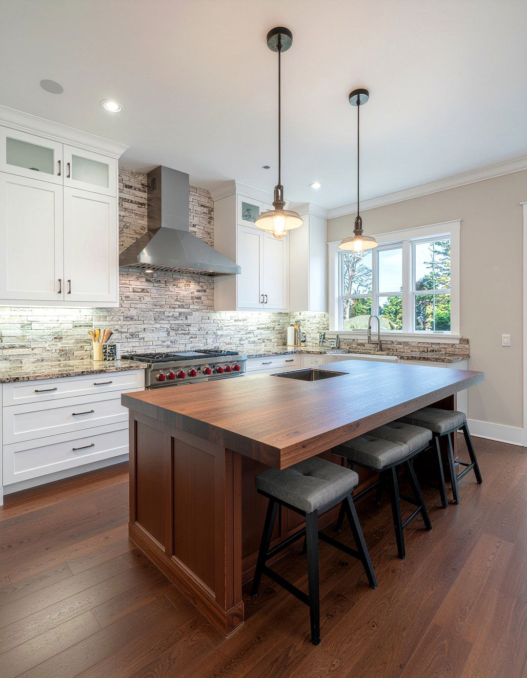 Walnut Butcher Block Kitchen Island - 30 butcher block countertop kitchen ideas