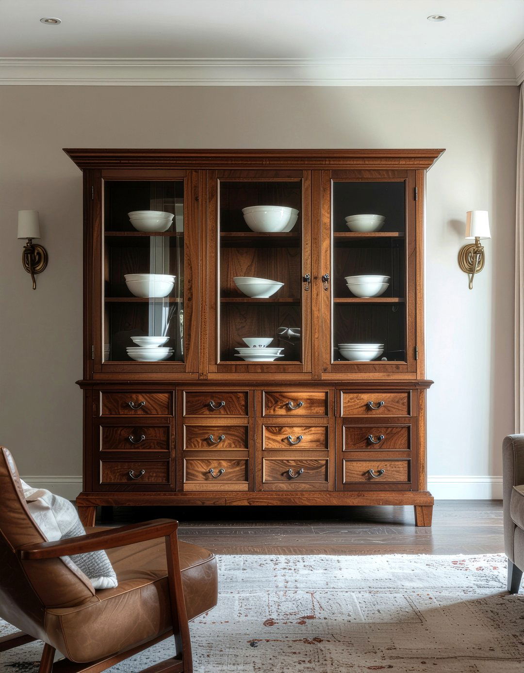 Walnut China Cabinet - 30 living room china cabinet ideas