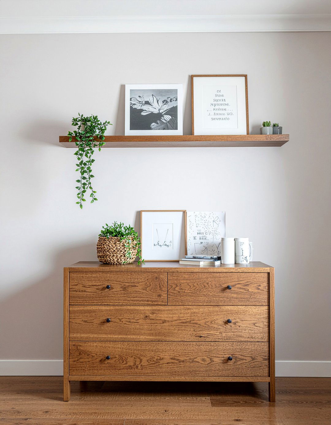 Walnut Floating Shelves - 30 bedroom walnut furniture ideas