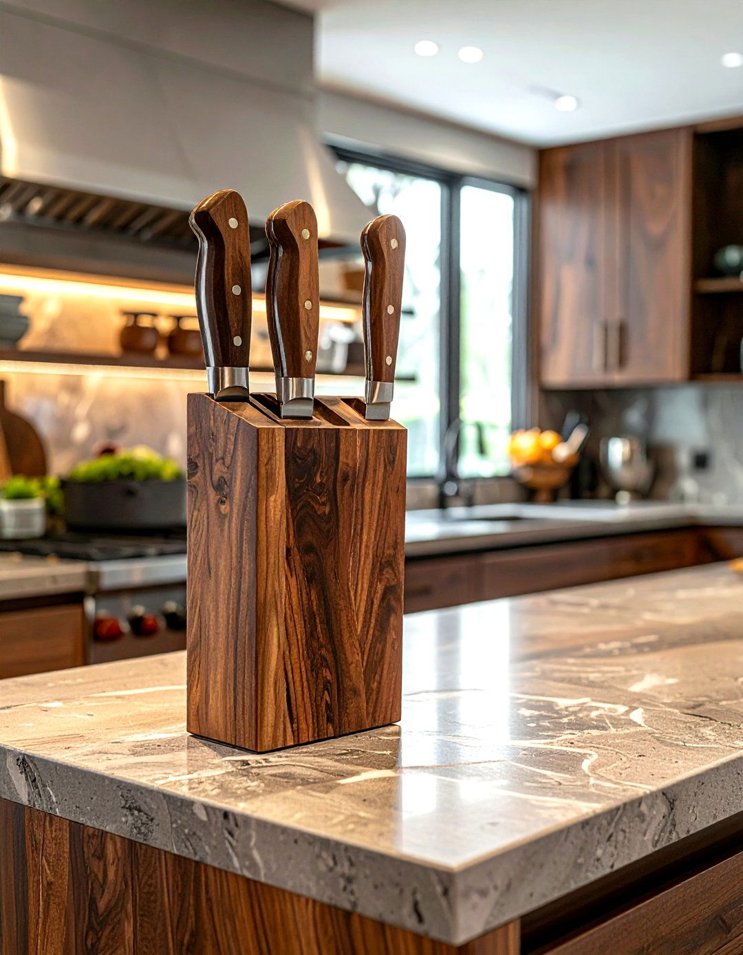 Walnut Magnetic Knife Holder For Modern Kitchen - 30 magnetic knife strip kitchen ideas