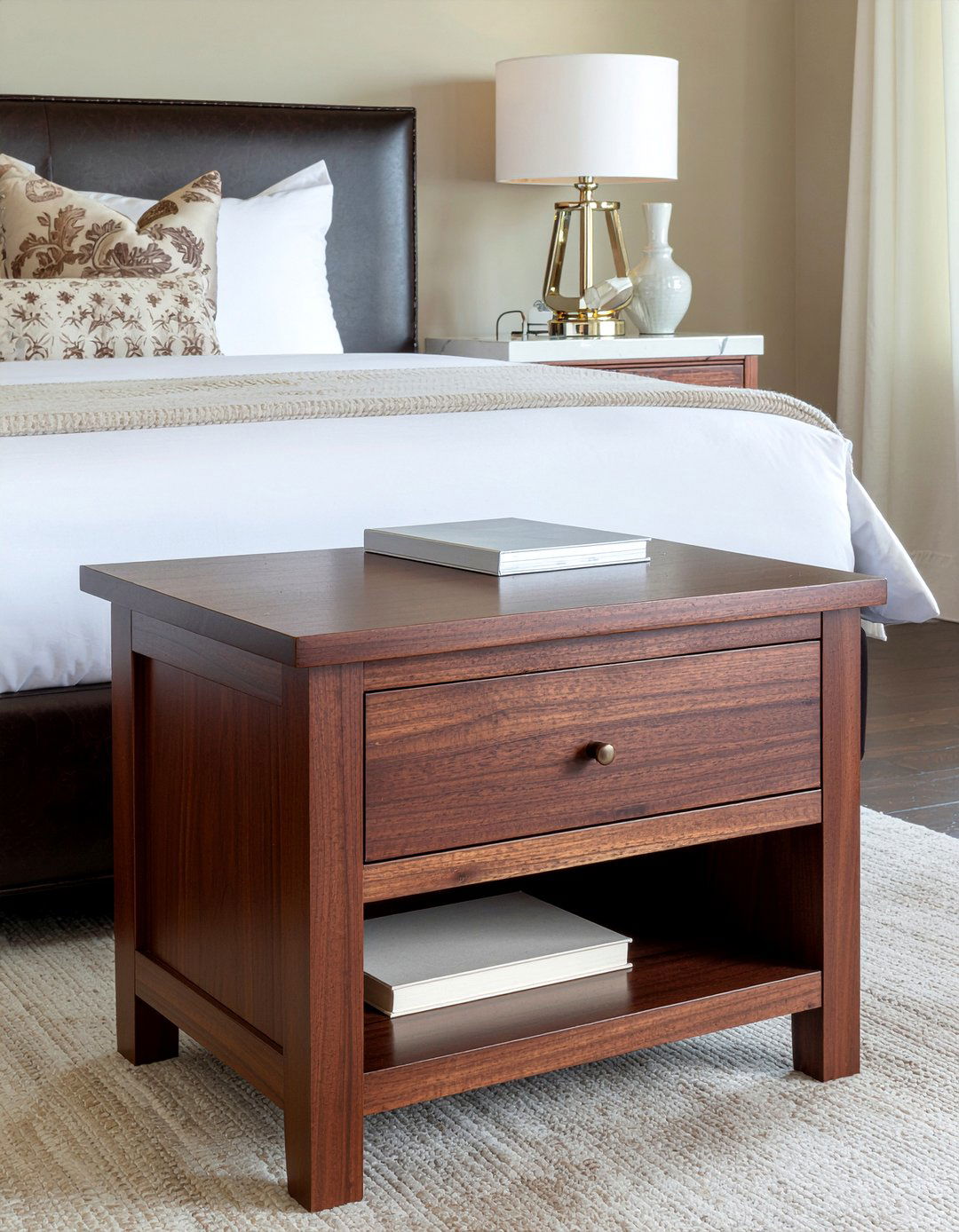 Walnut Nesting Tables - 30 bedroom nesting tables