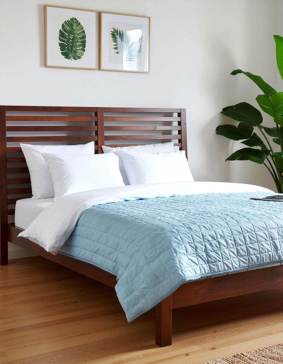 Walnut Spindle Bed - 30 wooden bed frames