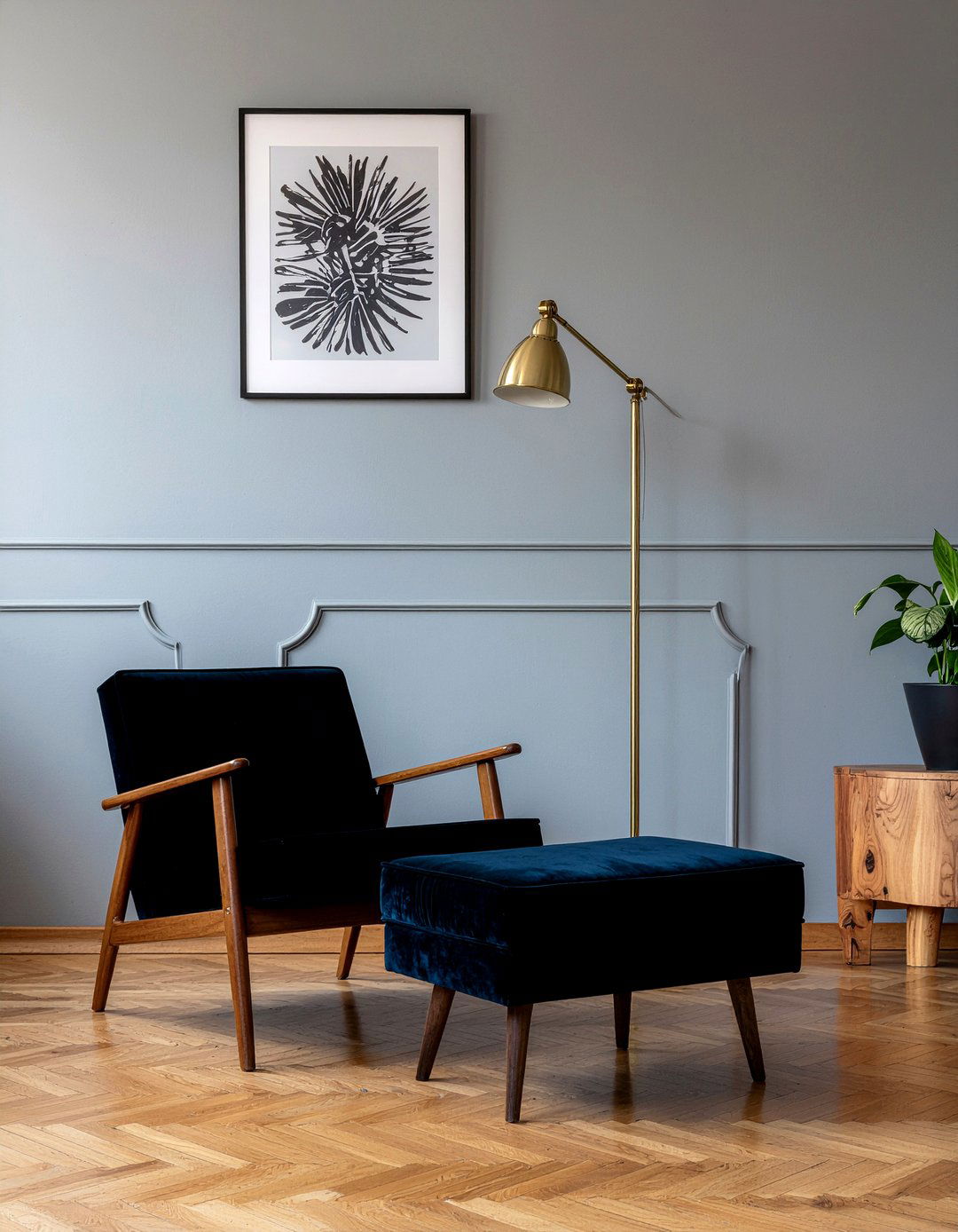 Walnut Wishbone Chair - 30 living room wishbone chair ideas