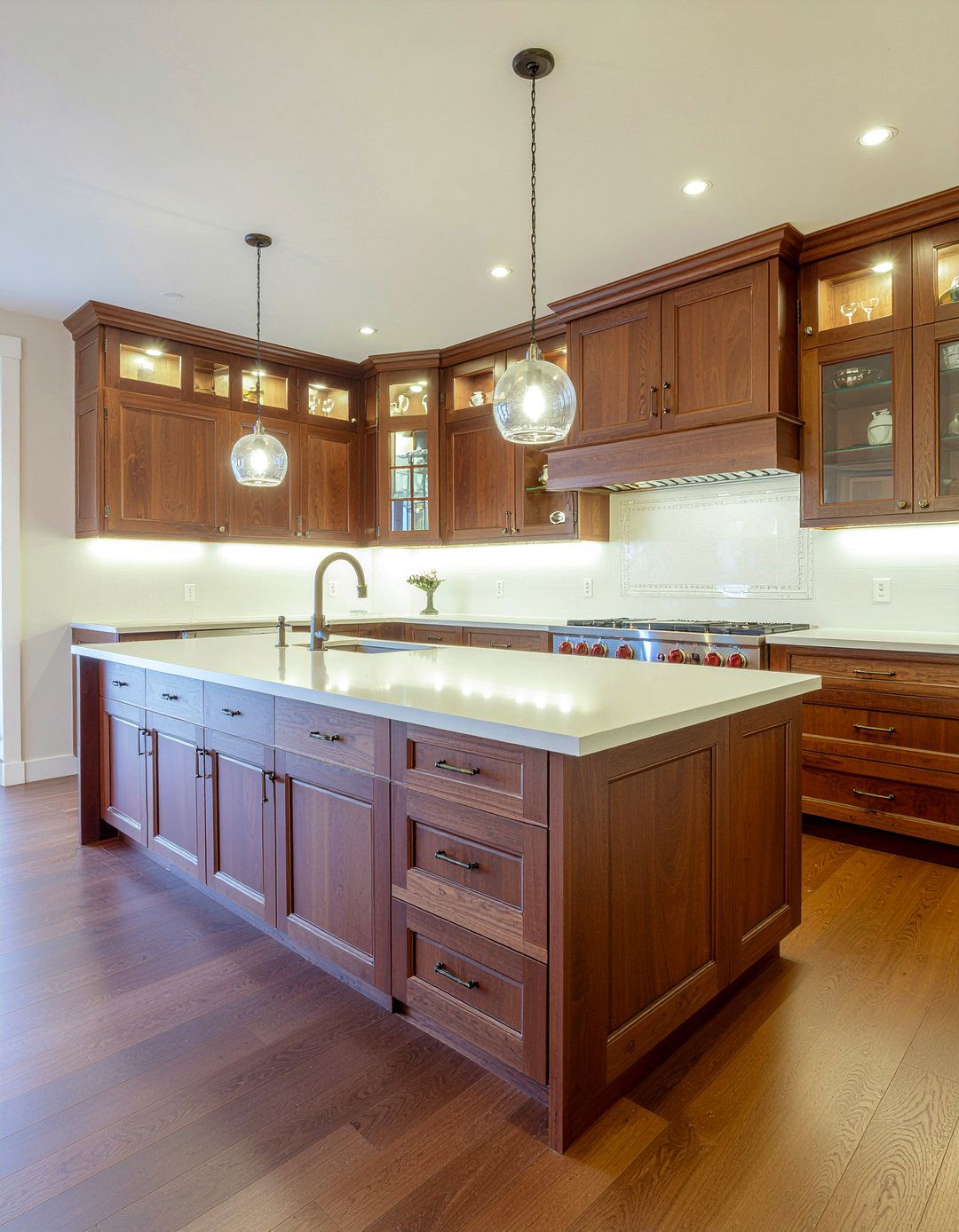 Walnut Wood Cabinet - 30 kitchen china cabinet ideas