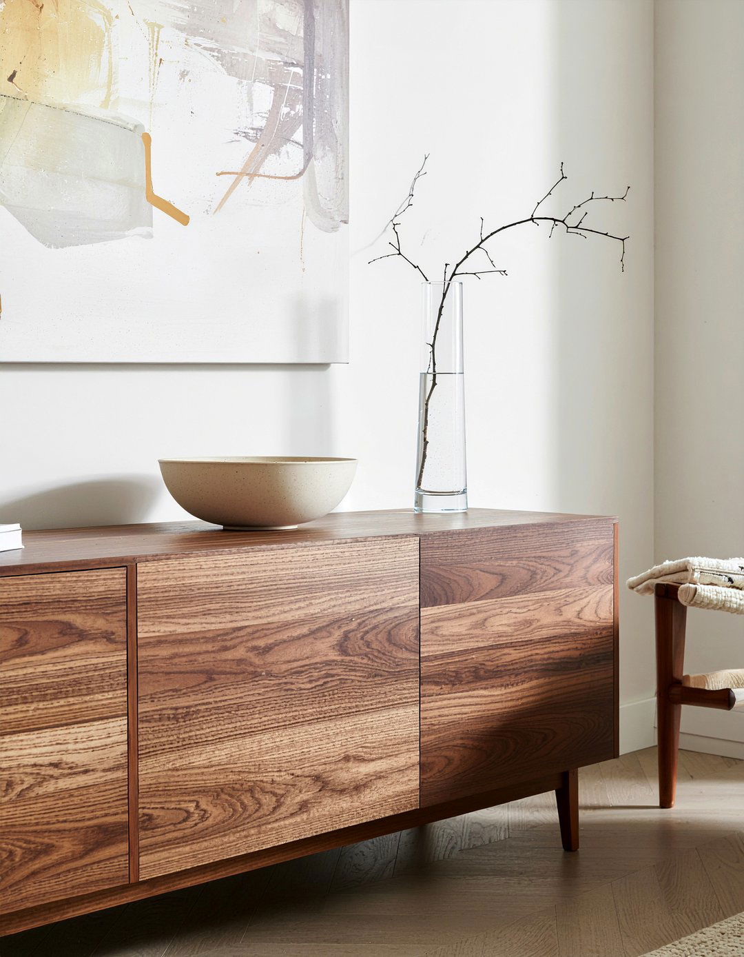 Walnut Wood Sideboard - 30 living room sideboard ideas