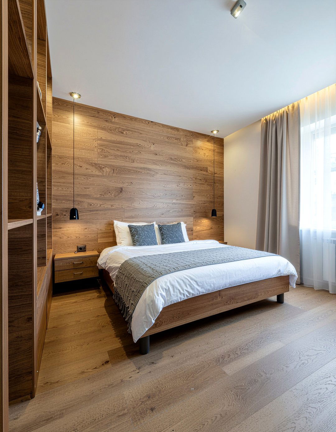 Walnut Wood Wall Paneling - 30 bedroom walnut furniture ideas