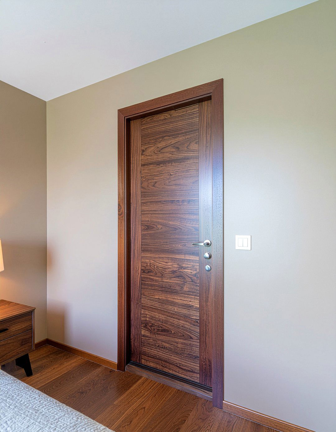 Walnut bedroom door - 30 bedroom door designs