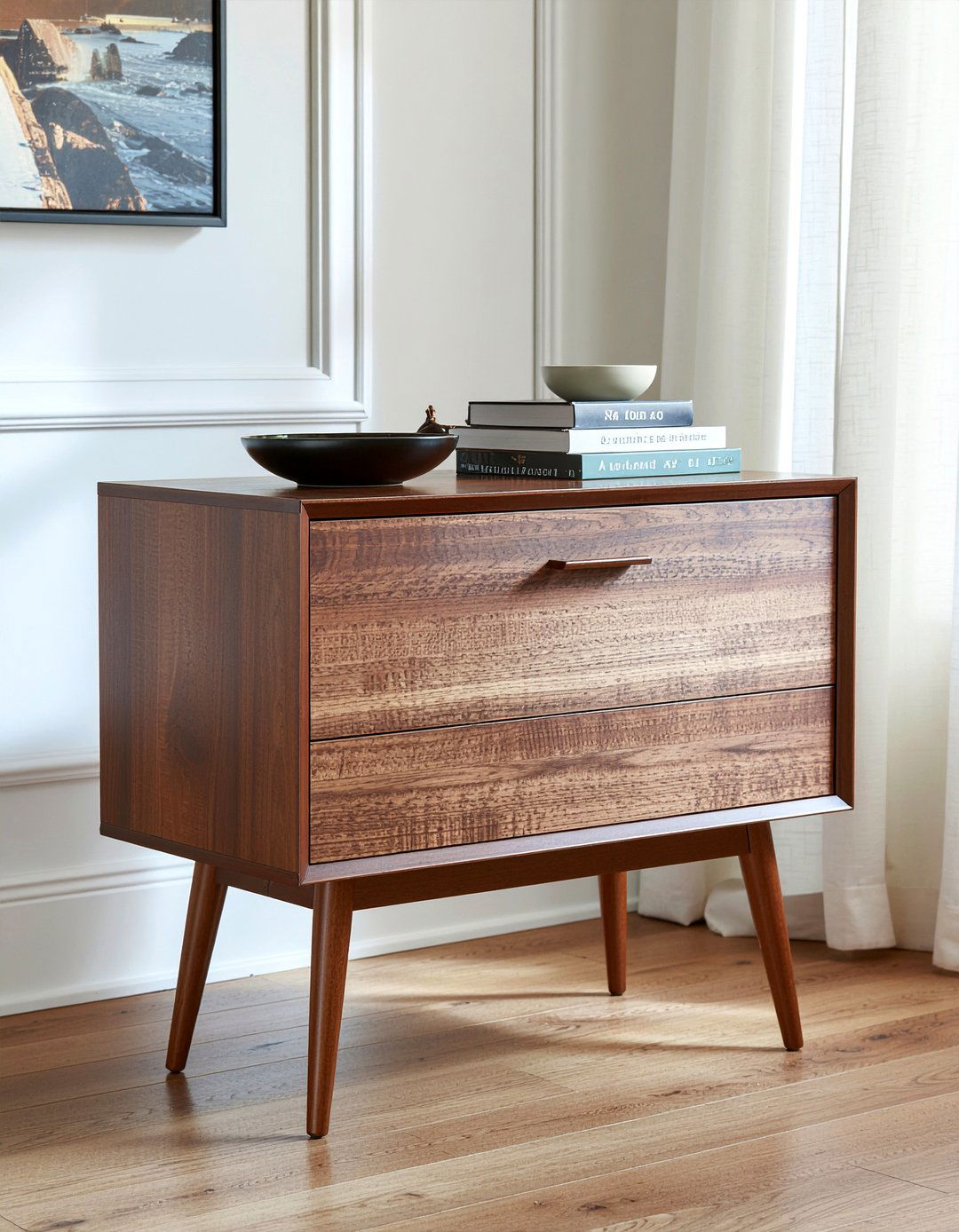 Walnut wood dresser - 30 bedroom modern dressers