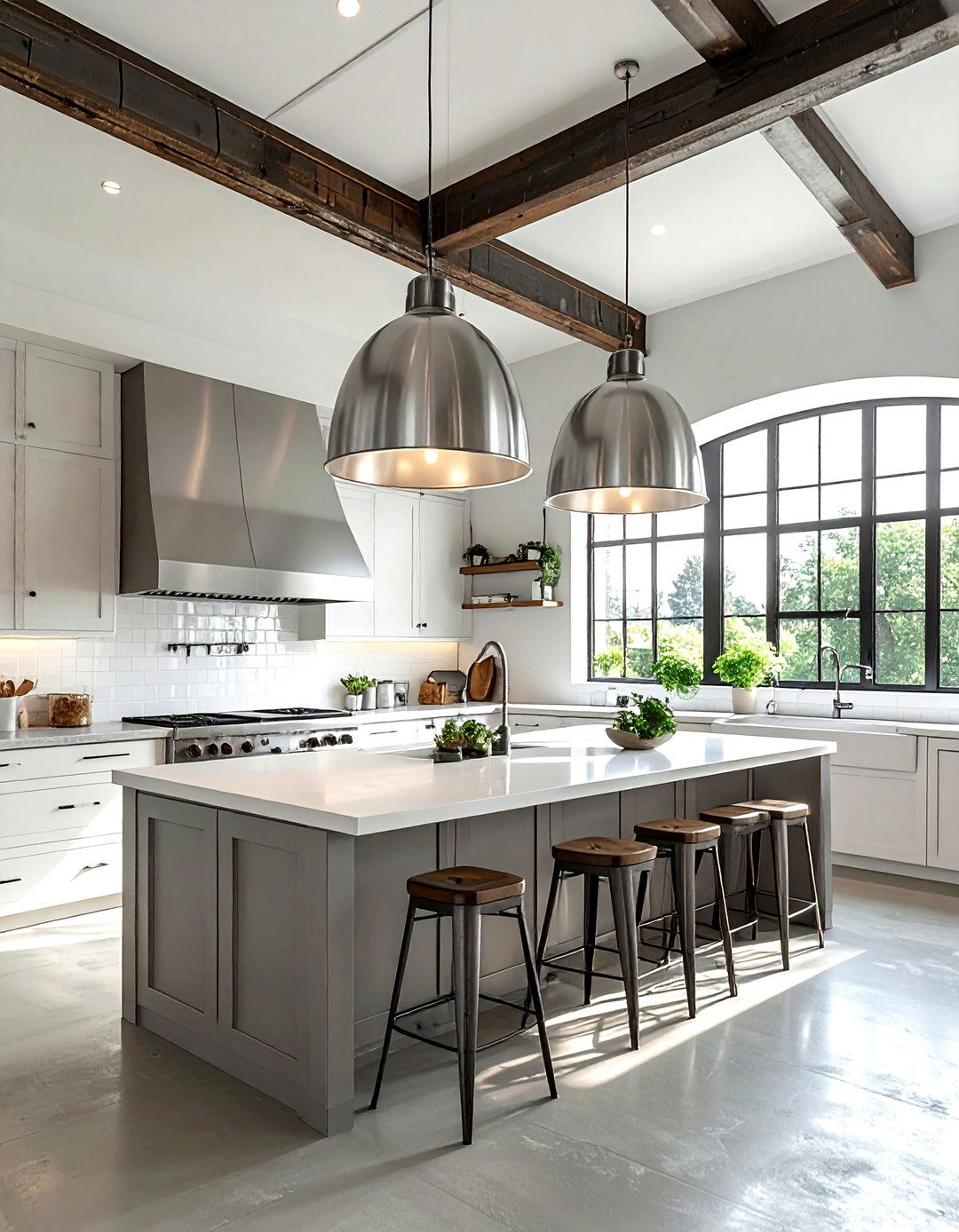 Warehouse Light Kitchen Island - 30 industrial pendant kitchen ideas