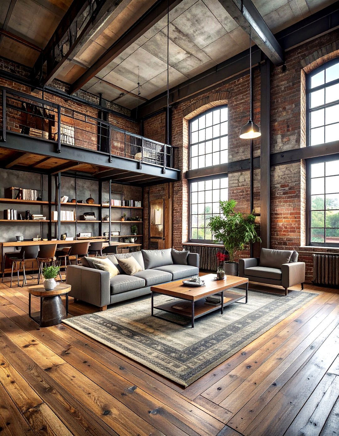Warehouse living room - 30 loft style living room ideas
