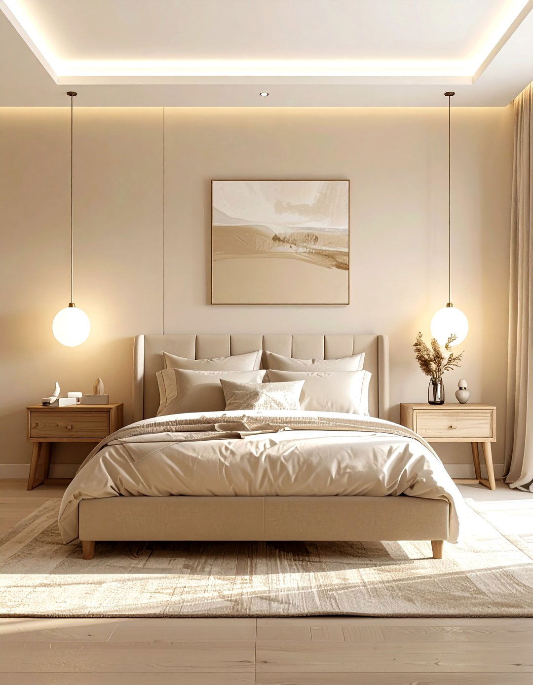 Warm Beige Bedroom - 30 bedroom paint color ideas