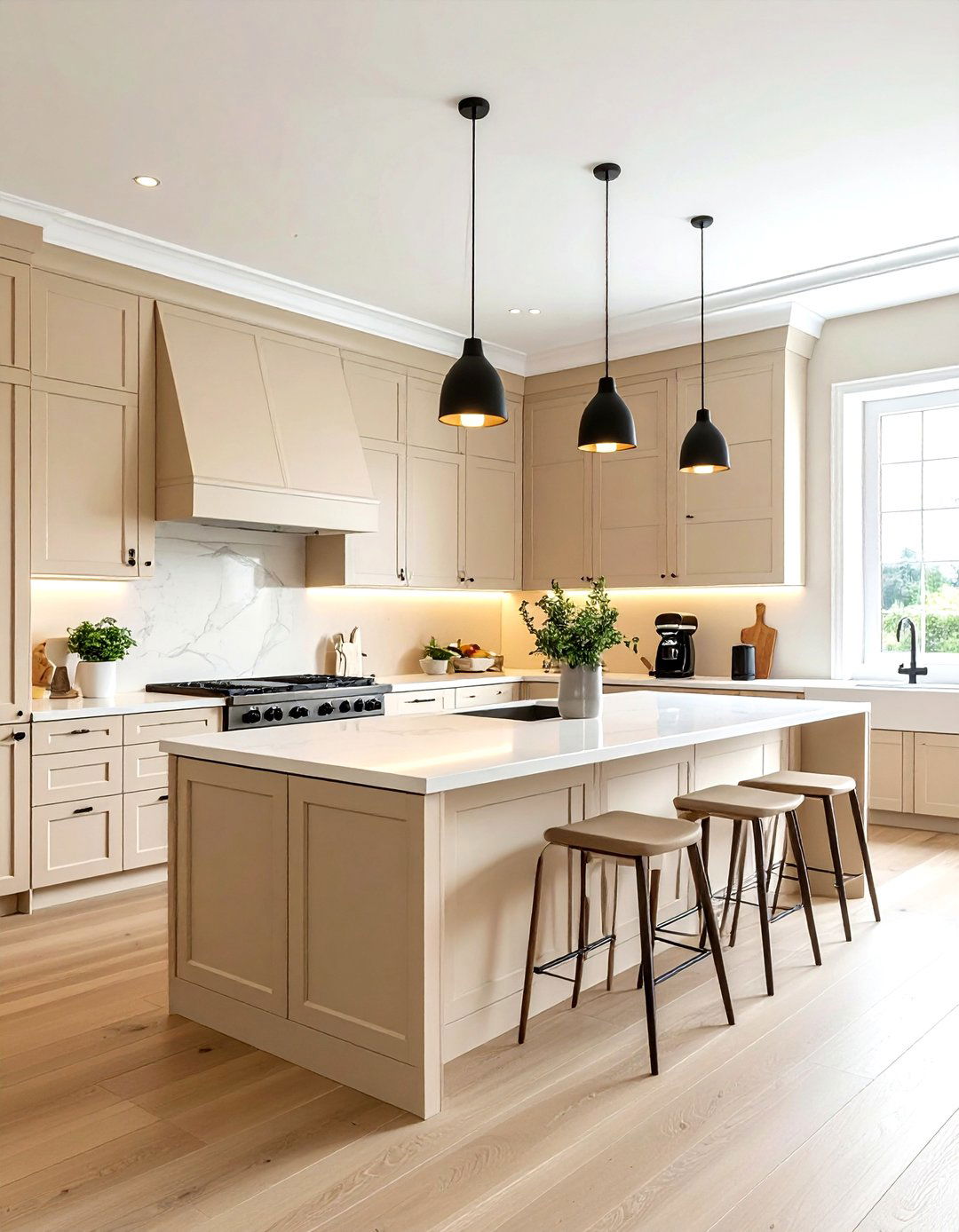 Warm Beige Walls - 30 beige kitchen decor ideas