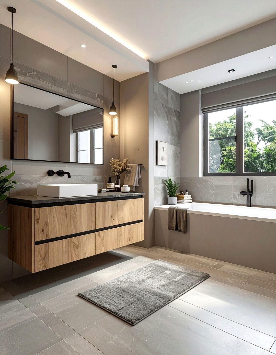 Warm Gray Bathroom - 30 bathroom warm settings