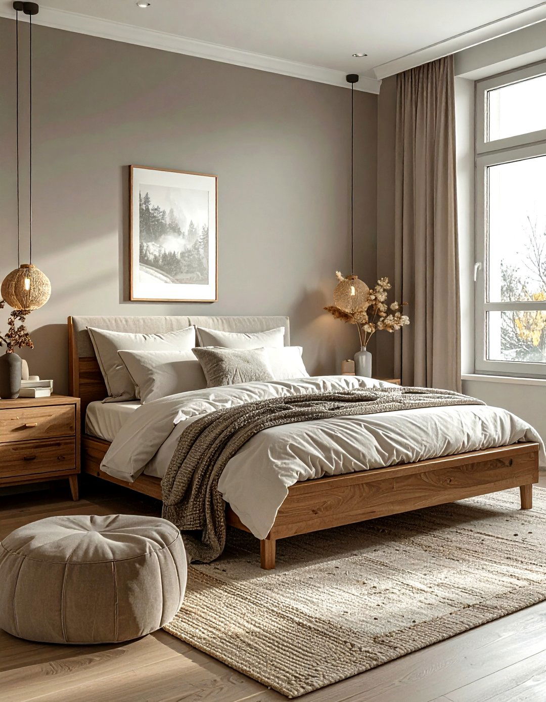Warm Gray Bedroom - 30 minimalist gray bedroom ideas