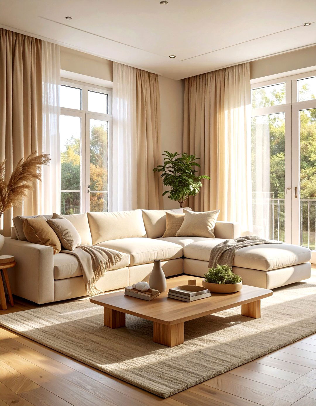 Warm Minimalist Living Room - 30 serene living room ideas