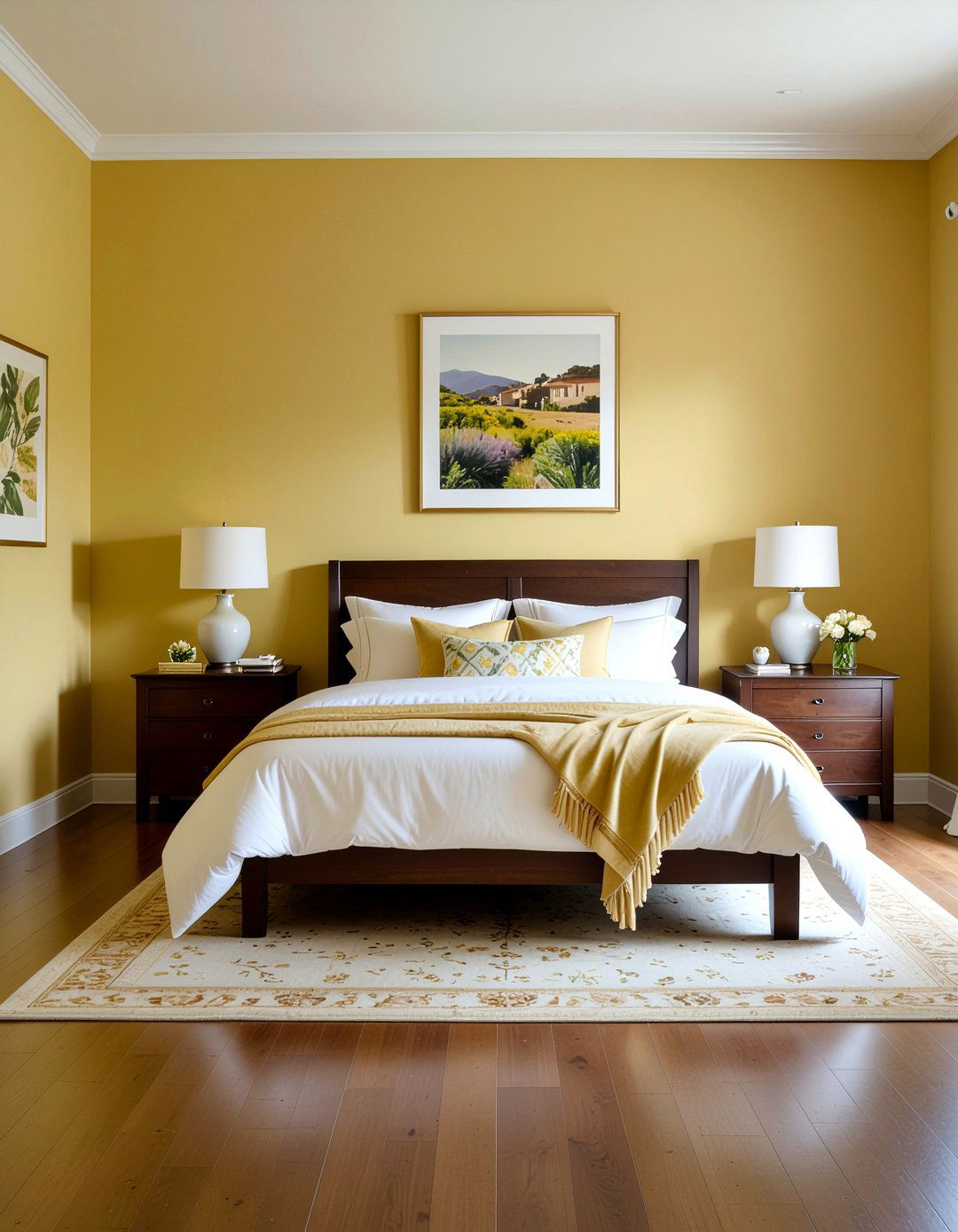 Warm Ochre Walls - 30 Tuscan bedroom ideas