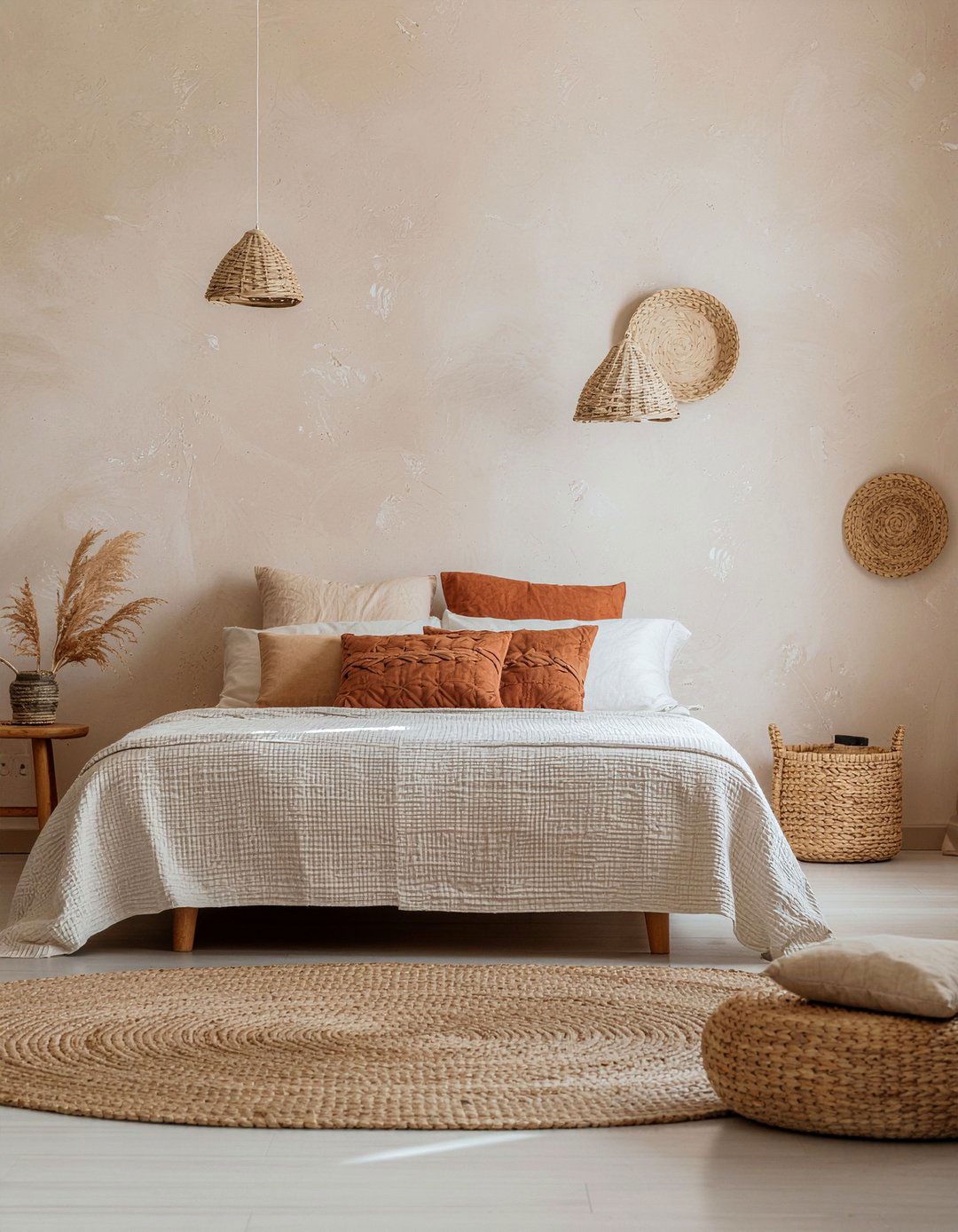 Warm Sand Textured Wallpaper - 30 bedroom minimalist wallpapers