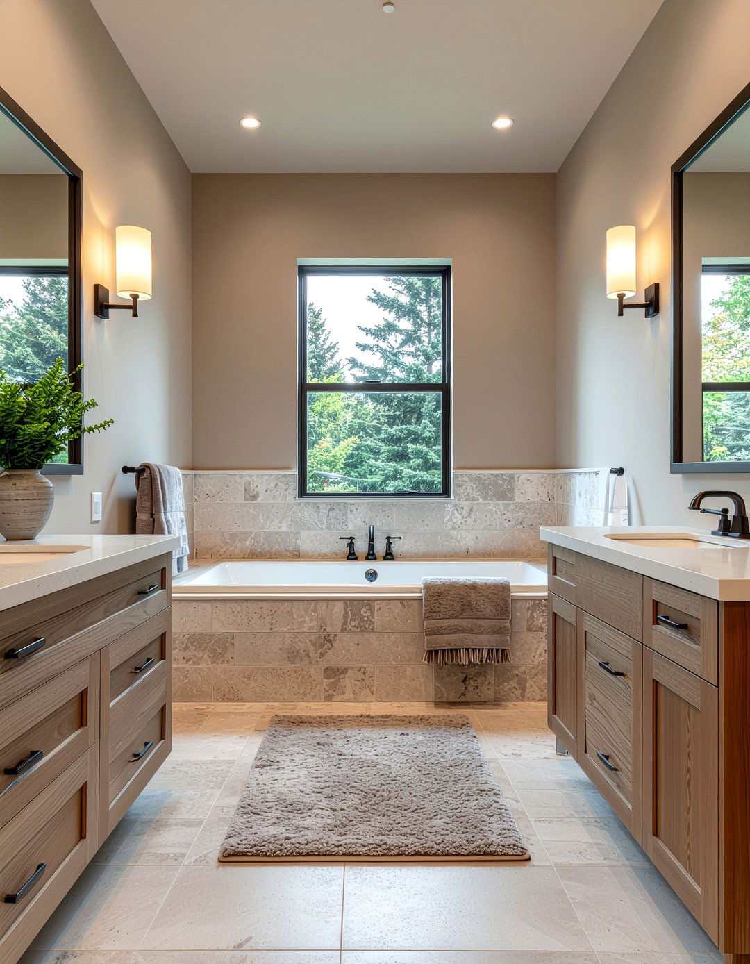 Warm Taupe Bathroom - 30 bathroom towel color ideas