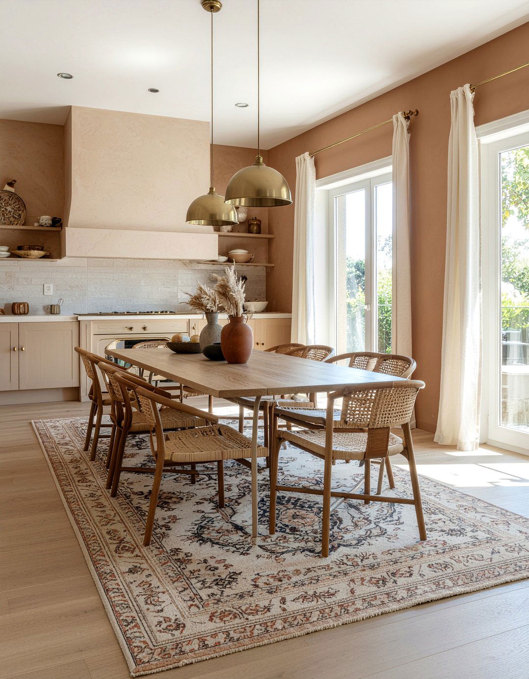 Warm Terracotta Tones - 30 Mediterranean dining room ideas