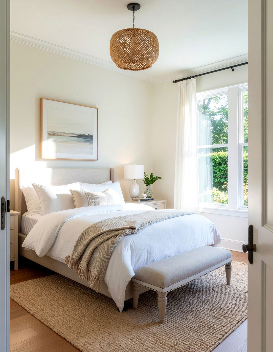 Warm White Paint - 30 relaxation bedroom ideas