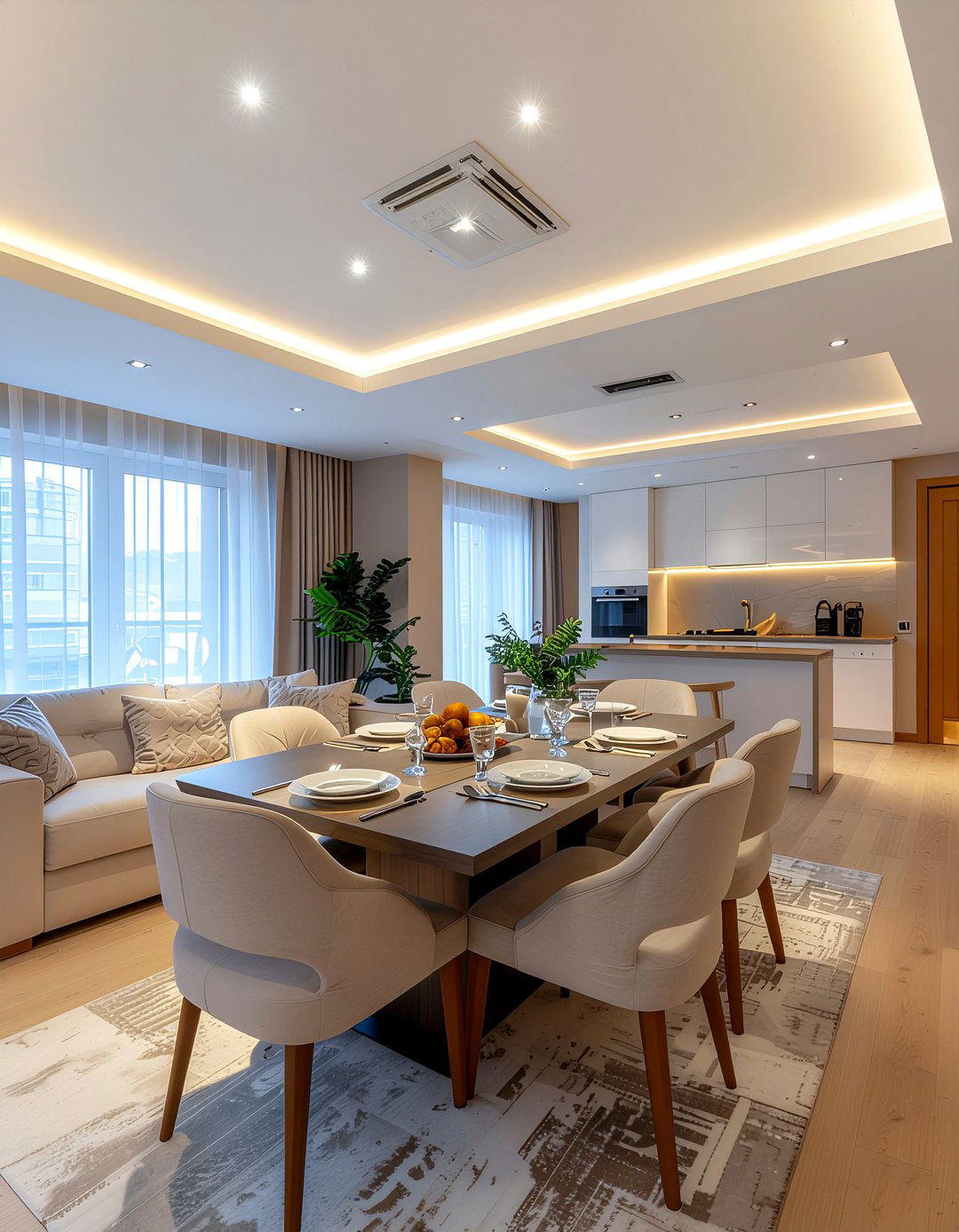 Warm White Recessed Lighting - 30 dining room recessed lighting ideas