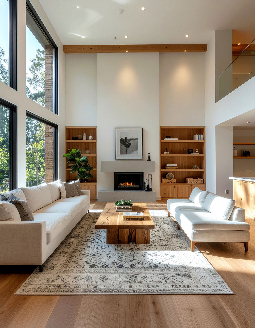 Warm Wood Living Room - 30 luxe living room ideas