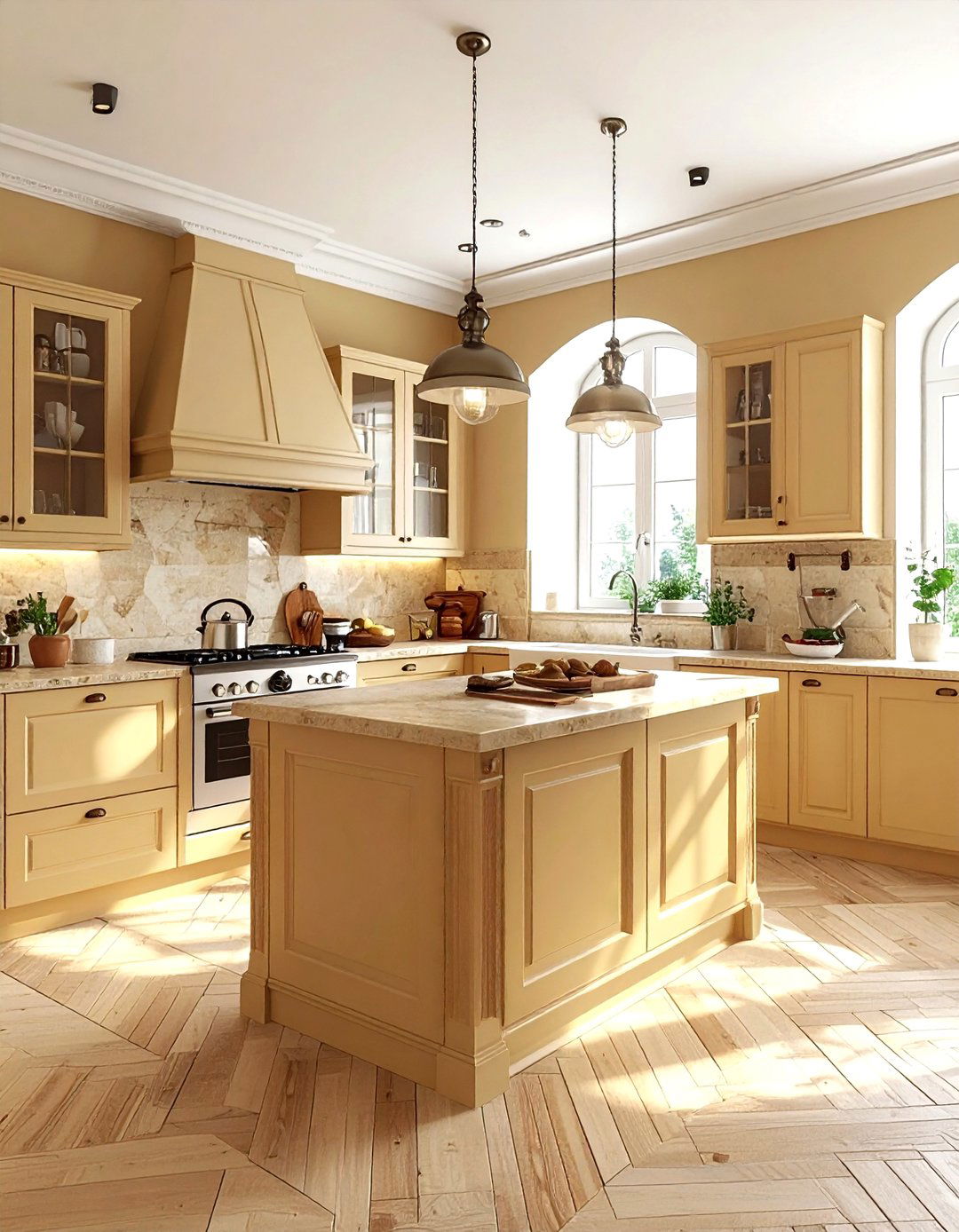 Warm beige kitchen - 30 beige kitchen design ideas
