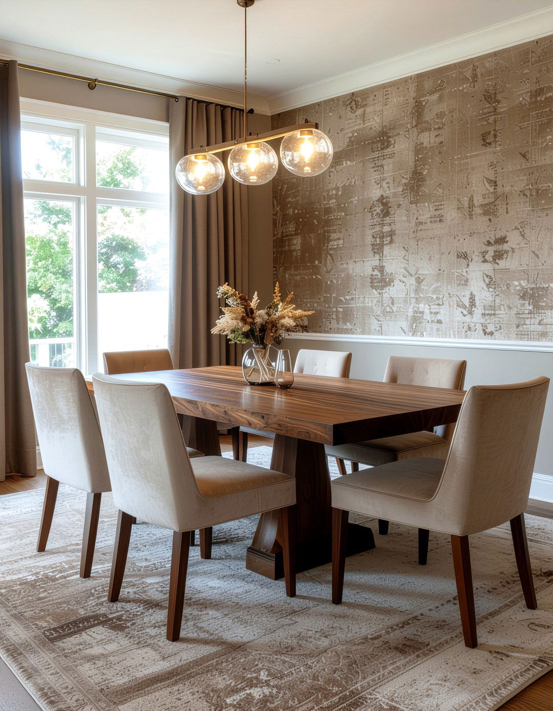 Warm brown dining room - 30 everyday decor ideas