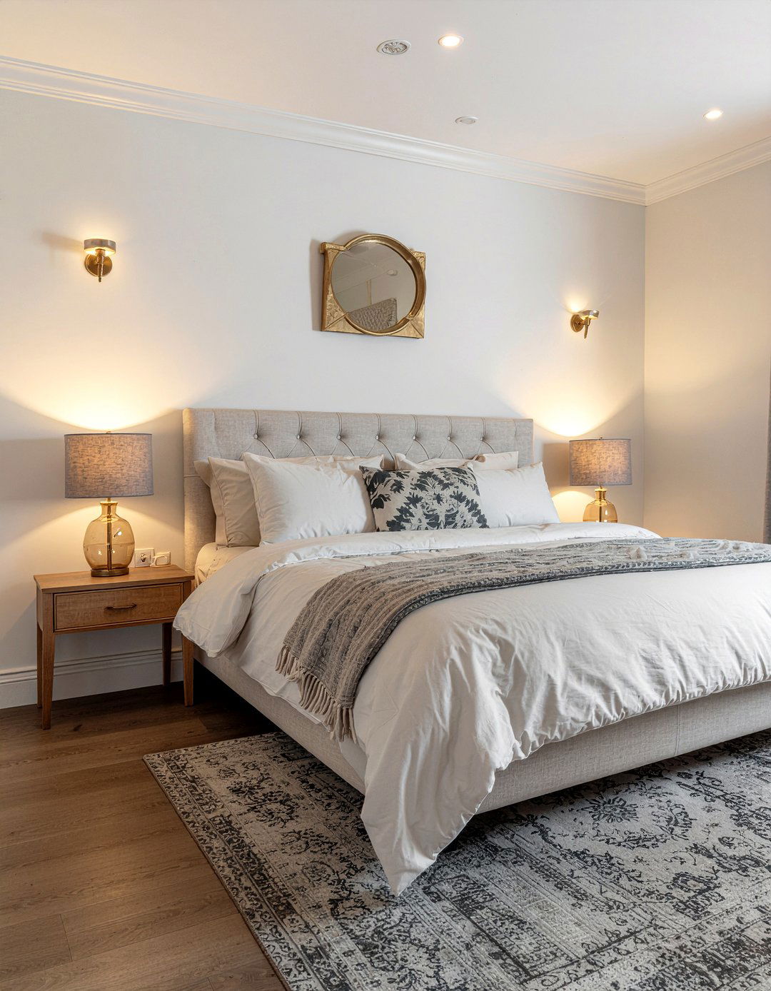 Warm dimmable lighting - 30 sleep-friendly bedroom ideas