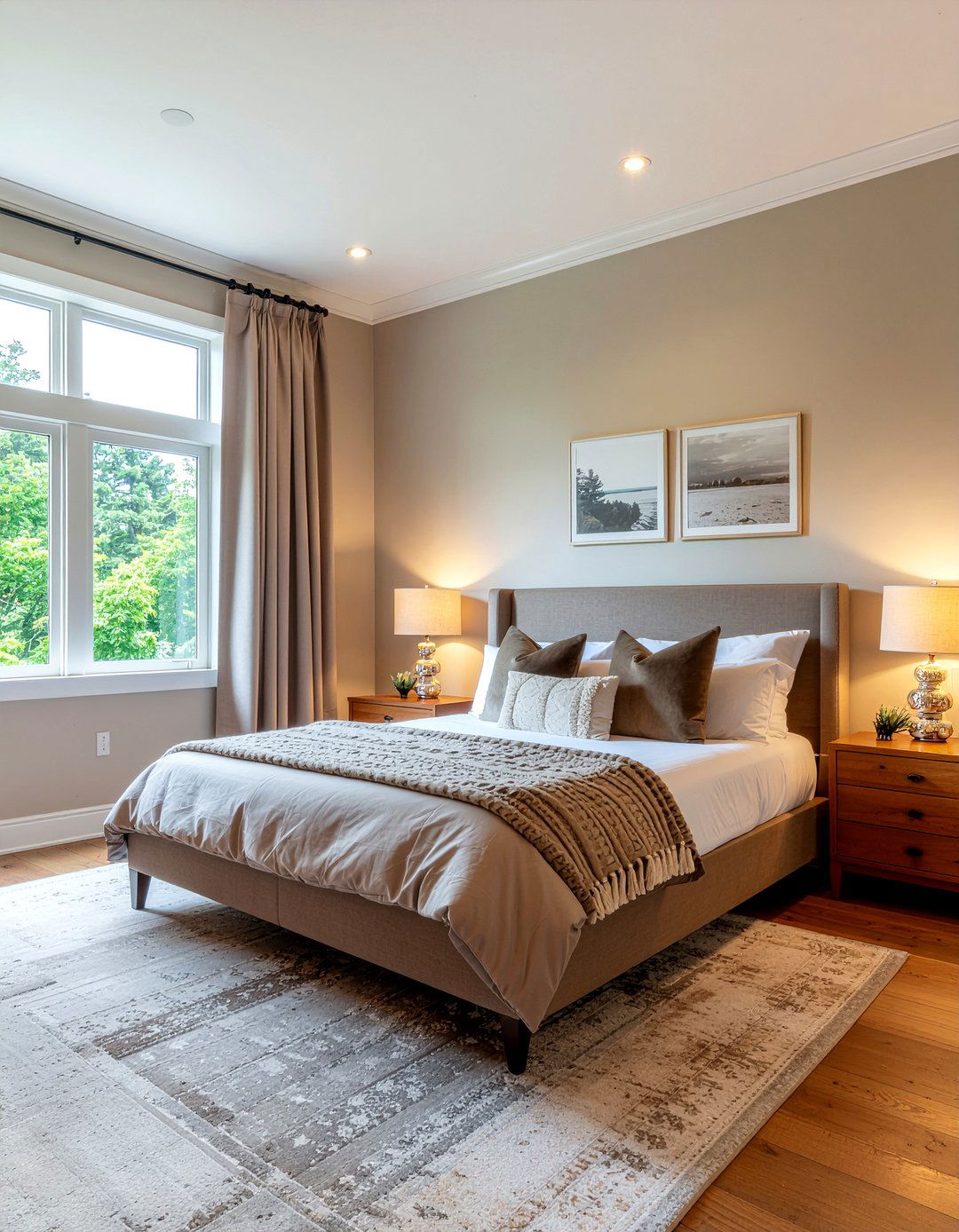 Warm gray bedroom - 30 warm toned bedroom ideas