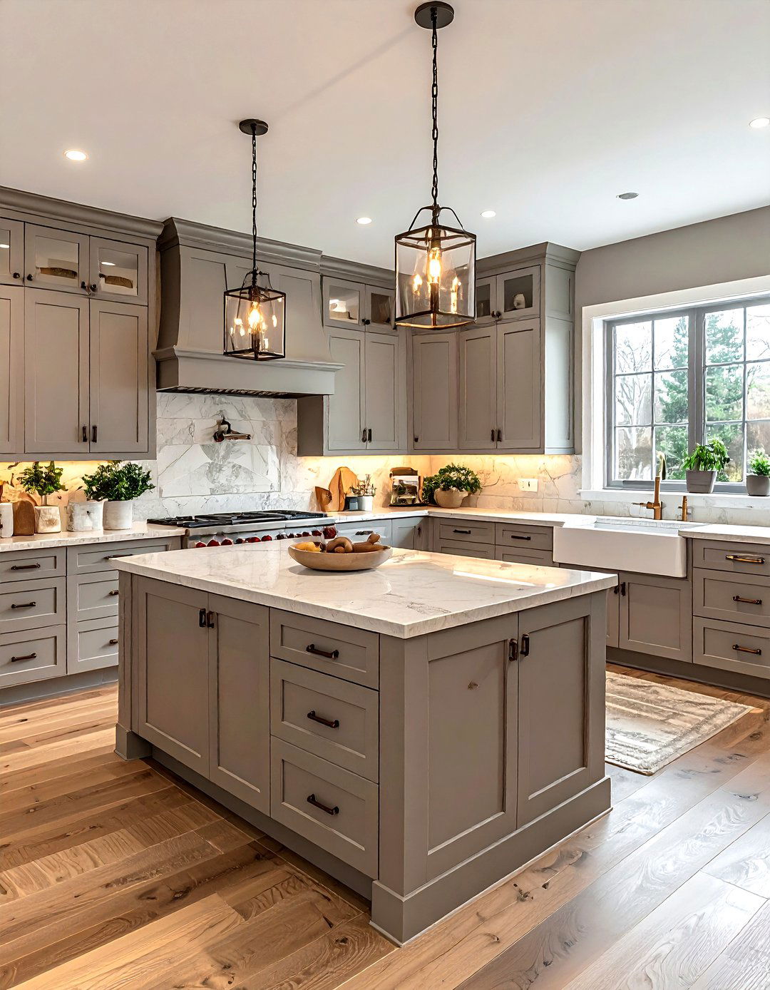 Warm grey kitchen - 30 grey kitchen ideas