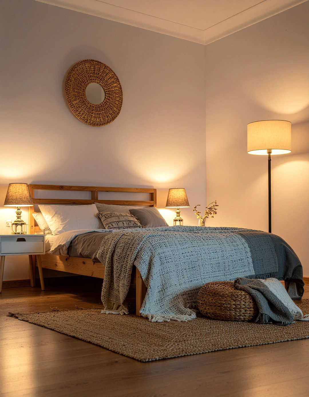 Warm lighting - 30 Korean bedroom ideas