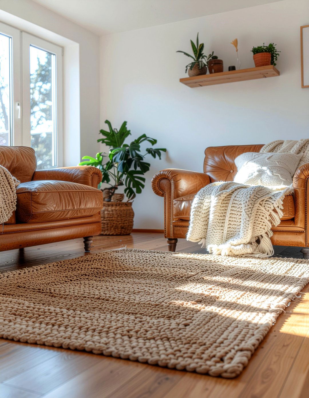 Warm neutral living room - 30 earthy living room ideas
