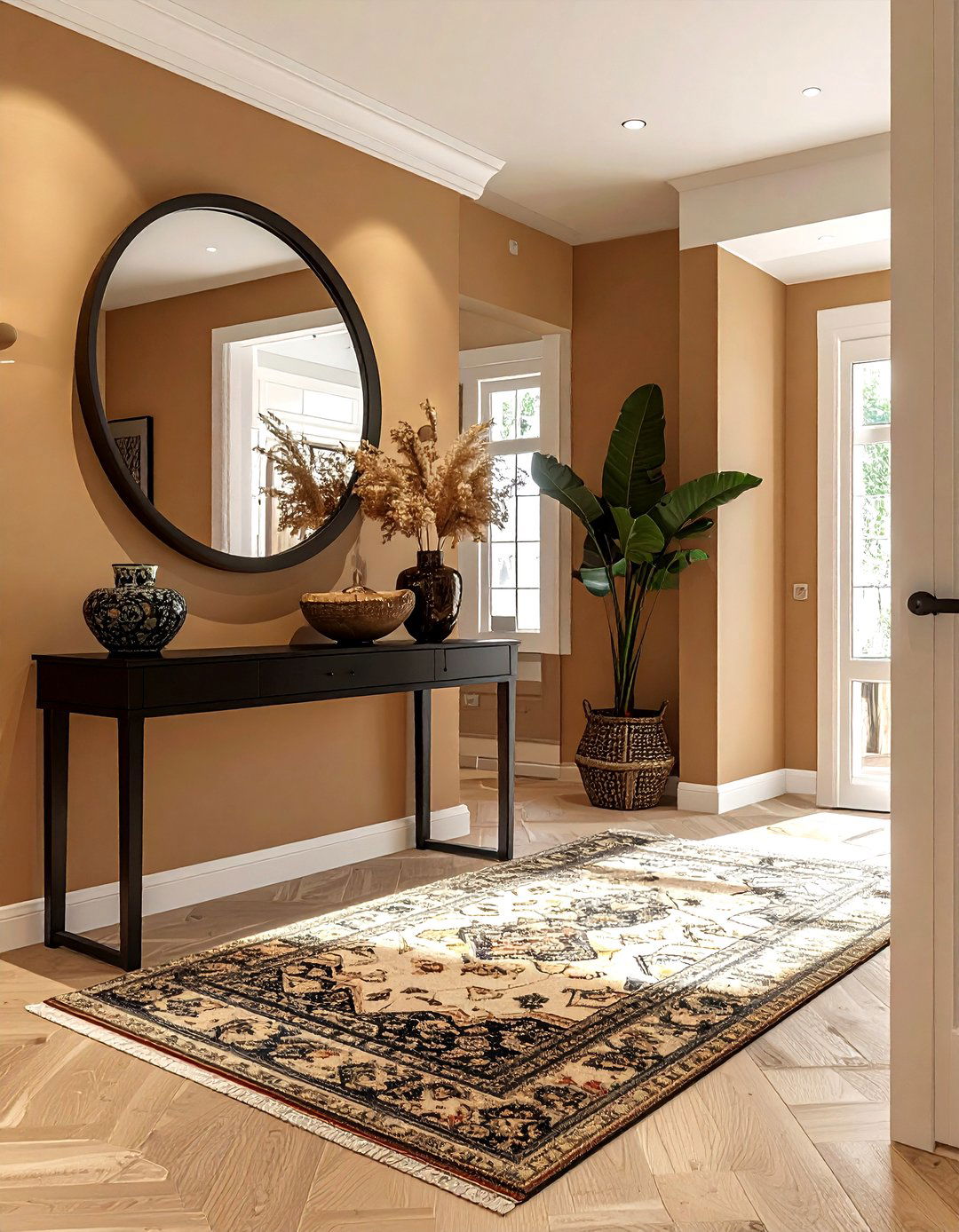 Warm tan entryway - 30 cool paint color ideas