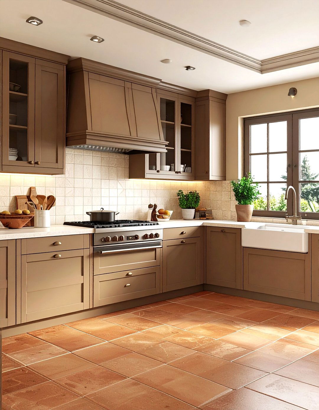 Warm taupe kitchen - 30 taupe kitchen ideas