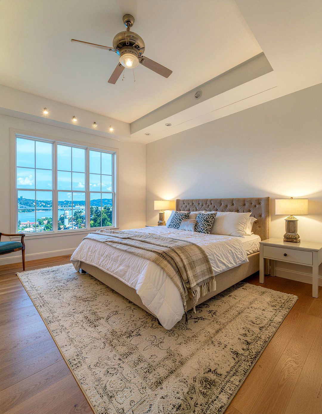 Warm white track lighting bedroom - 30 bedroom track lighting ideas