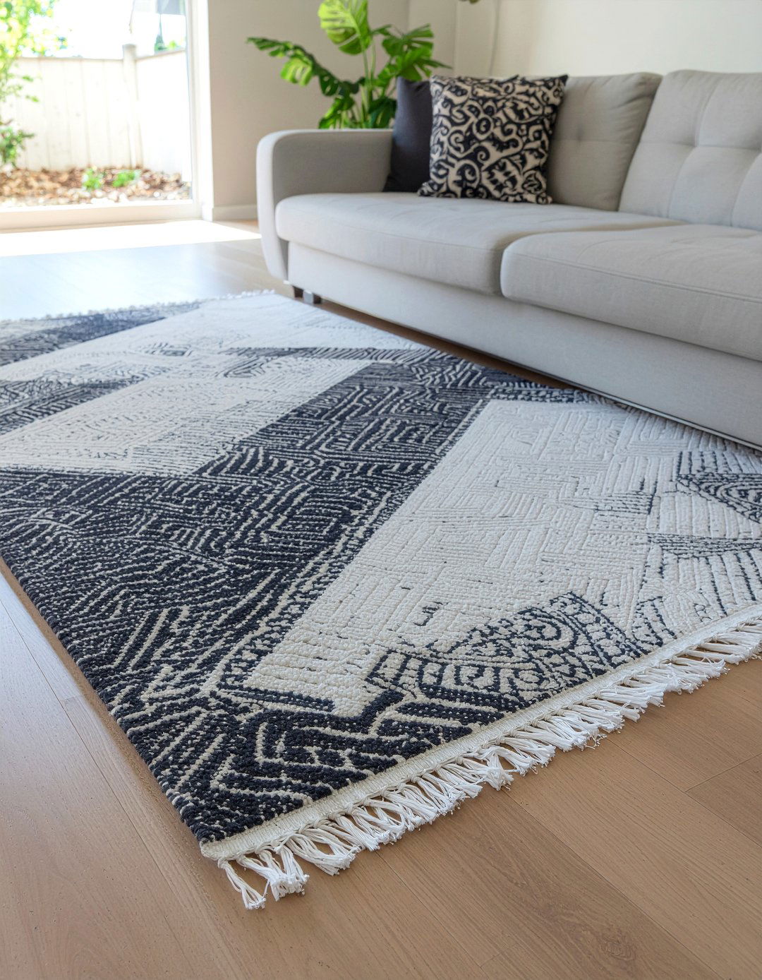 Washable area rugs - 30 baby proof living room ideas